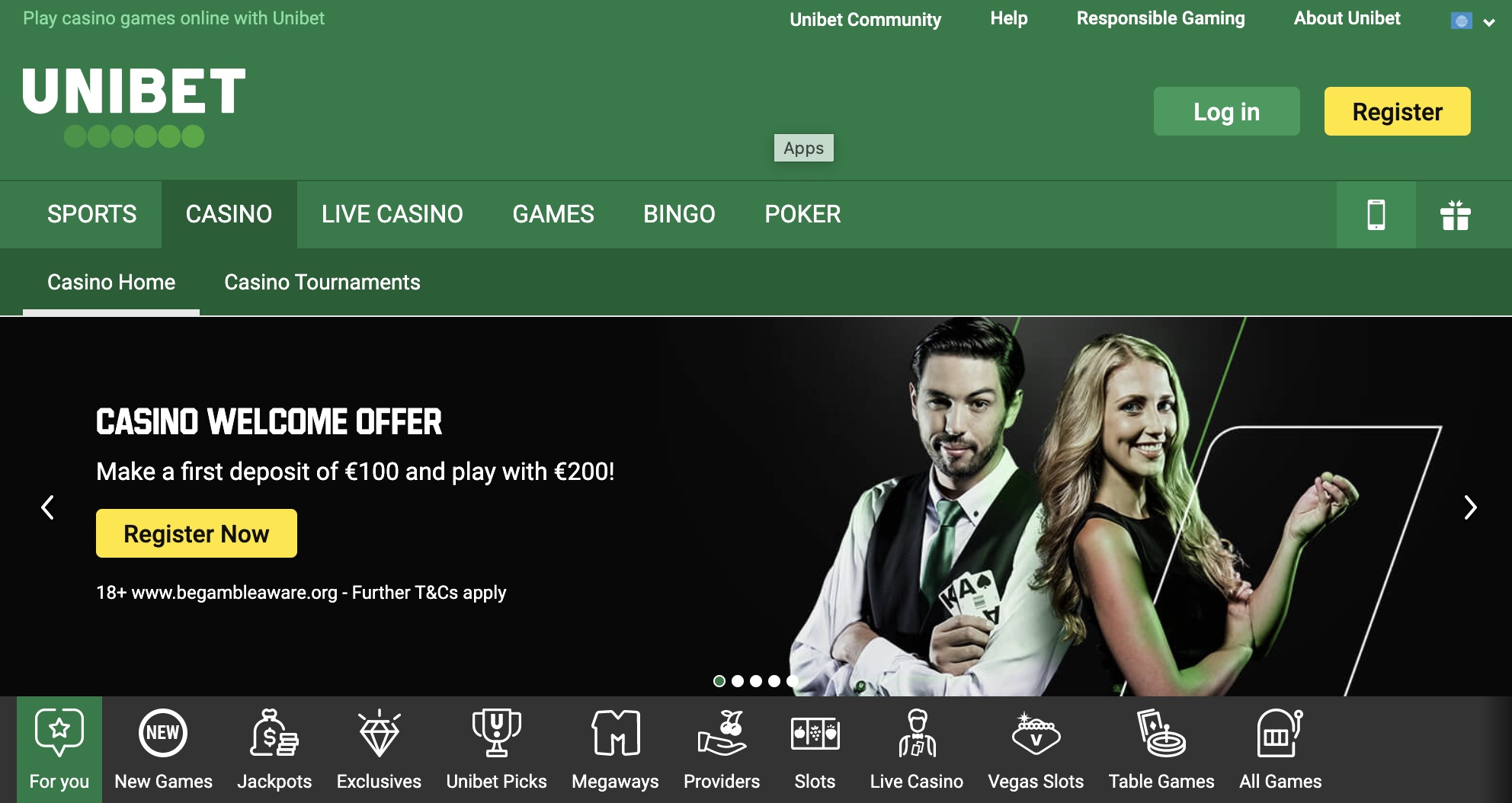 Revue du site Unibet Casino en ligne